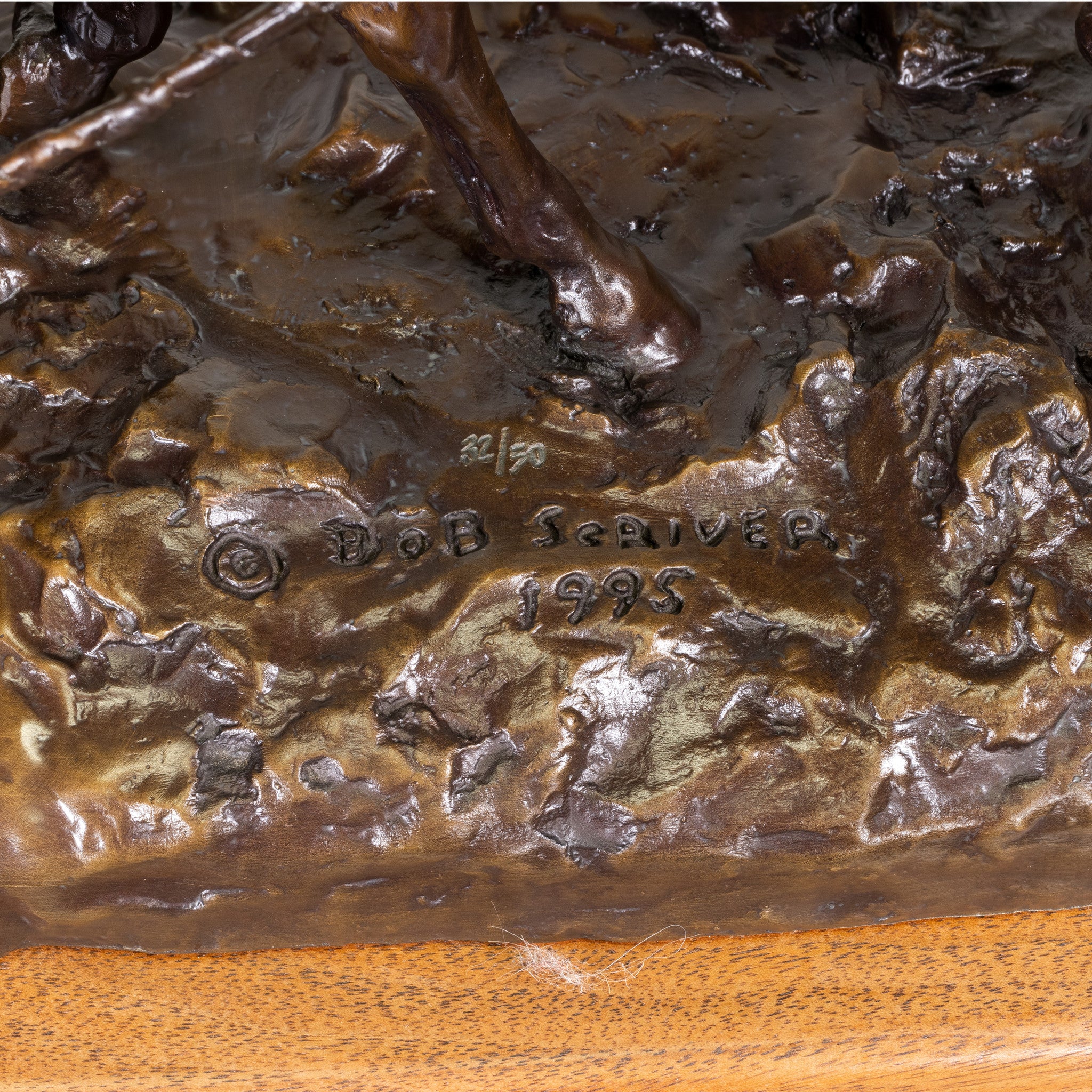 "A New Camp" Bronze By Robert Scriver