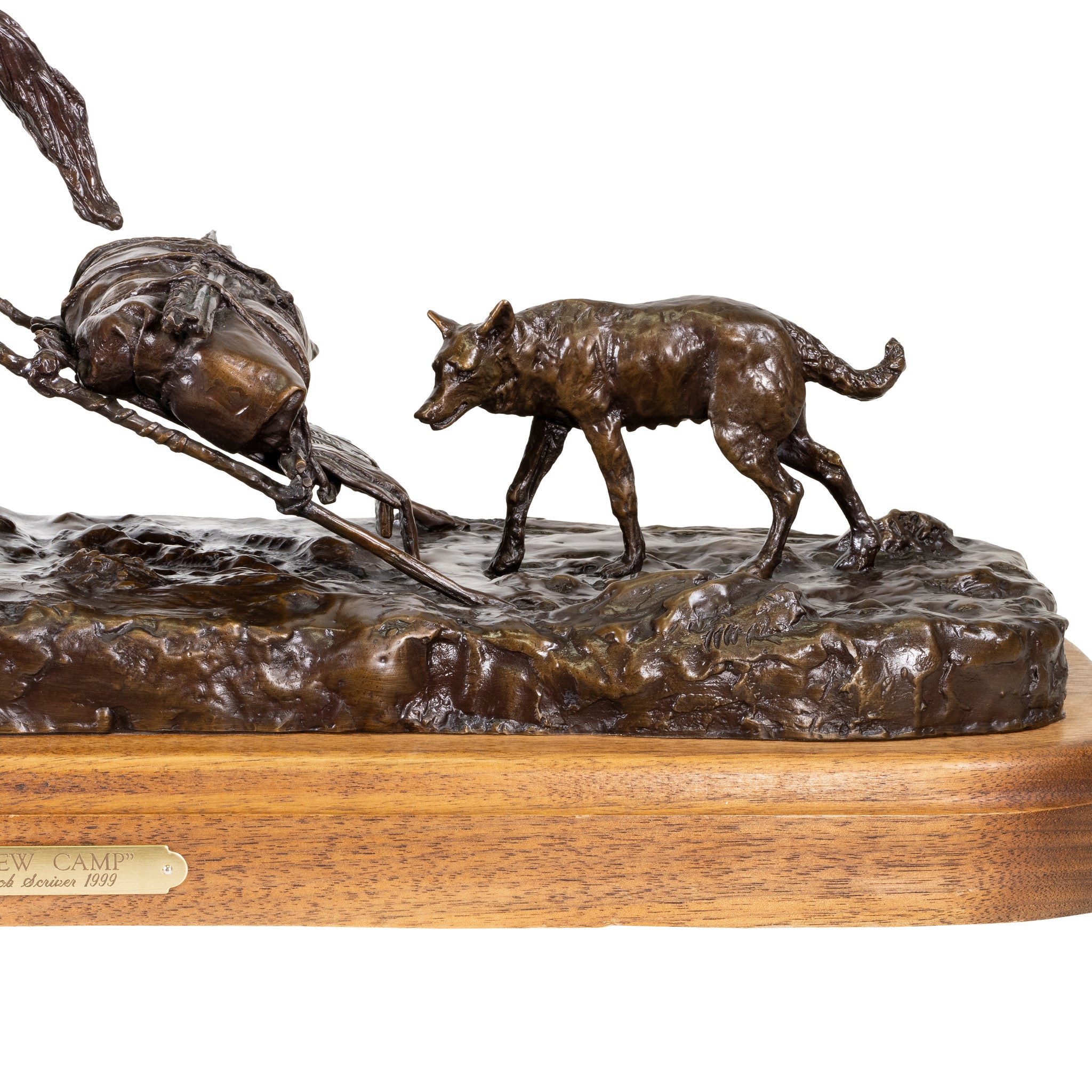 "A New Camp" Bronze By Robert Scriver