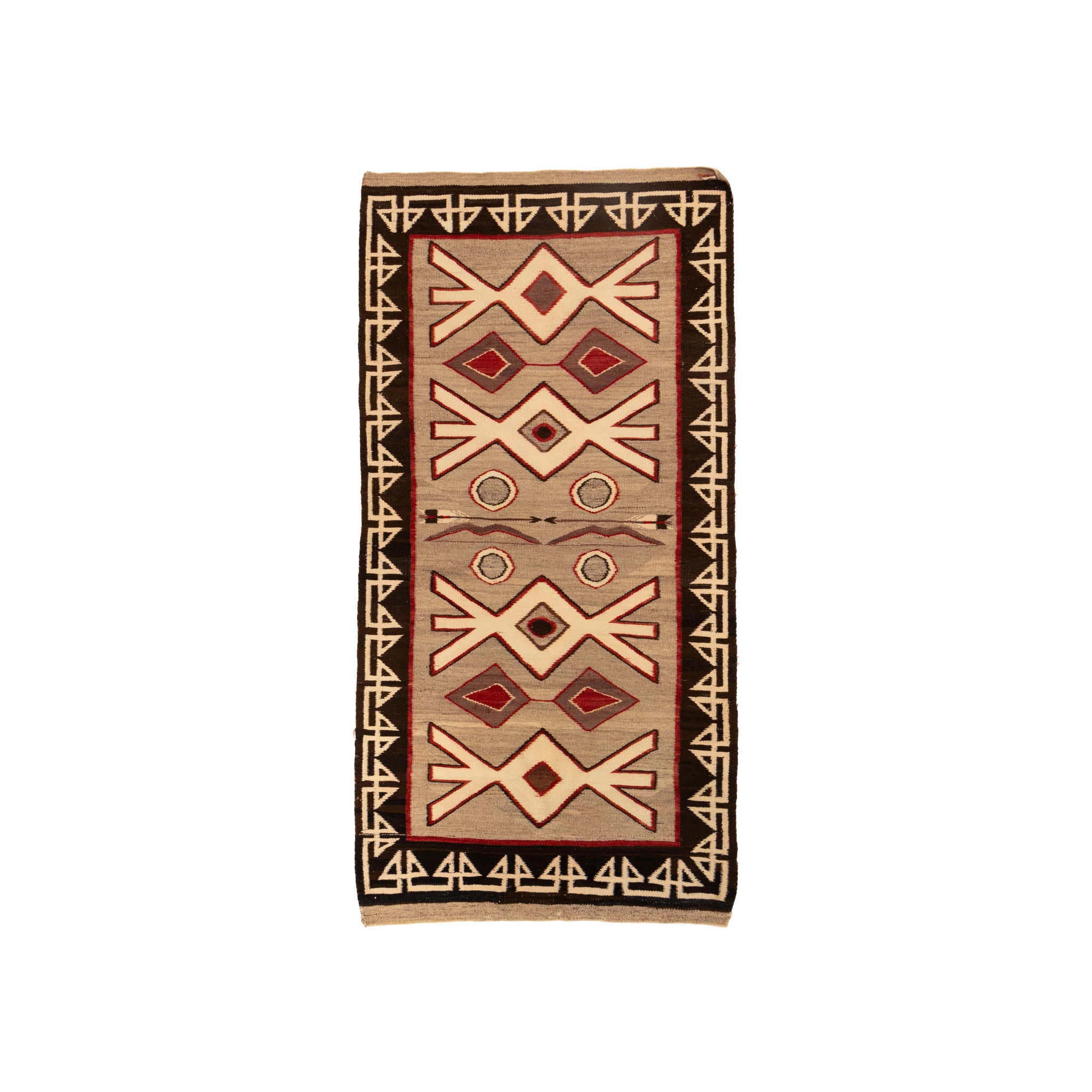 Navajo Crystal Runner, Native, Weaving, Floor Rug