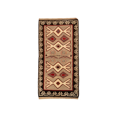 Navajo Crystal Runner, Native, Weaving, Floor Rug