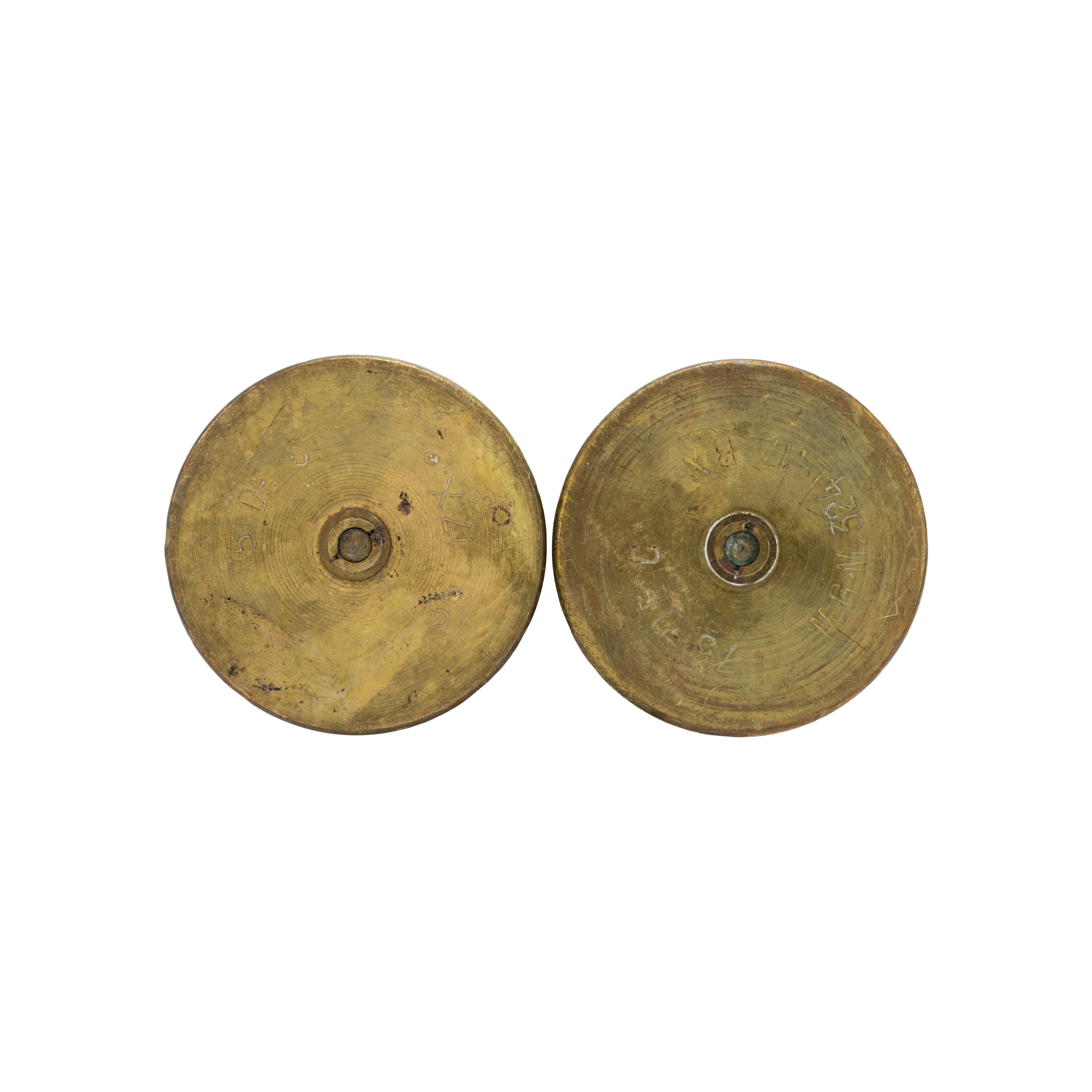 Pair Trench Art Vases