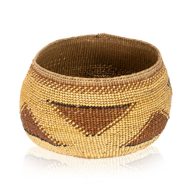 Hupa/Yurok Basketry Bowl, Native, Basketry, Vertical