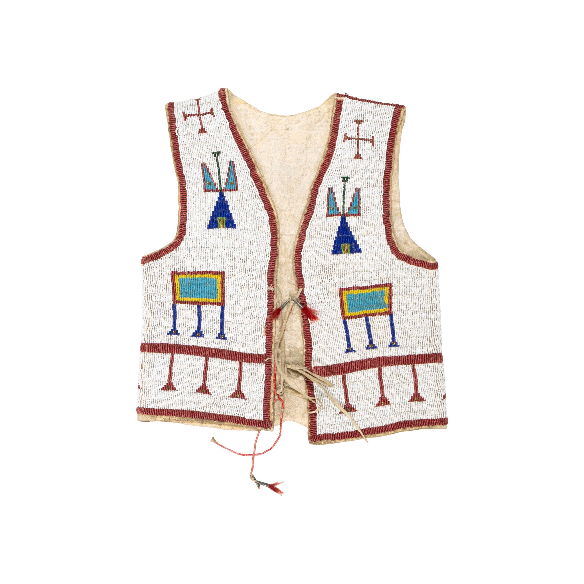 Sioux Beaded Child's Vest, Native, Garment, Vest