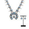 Golden Hill Turquoise Squash Blossom Set, Jewelry, Squash Blossom, Native