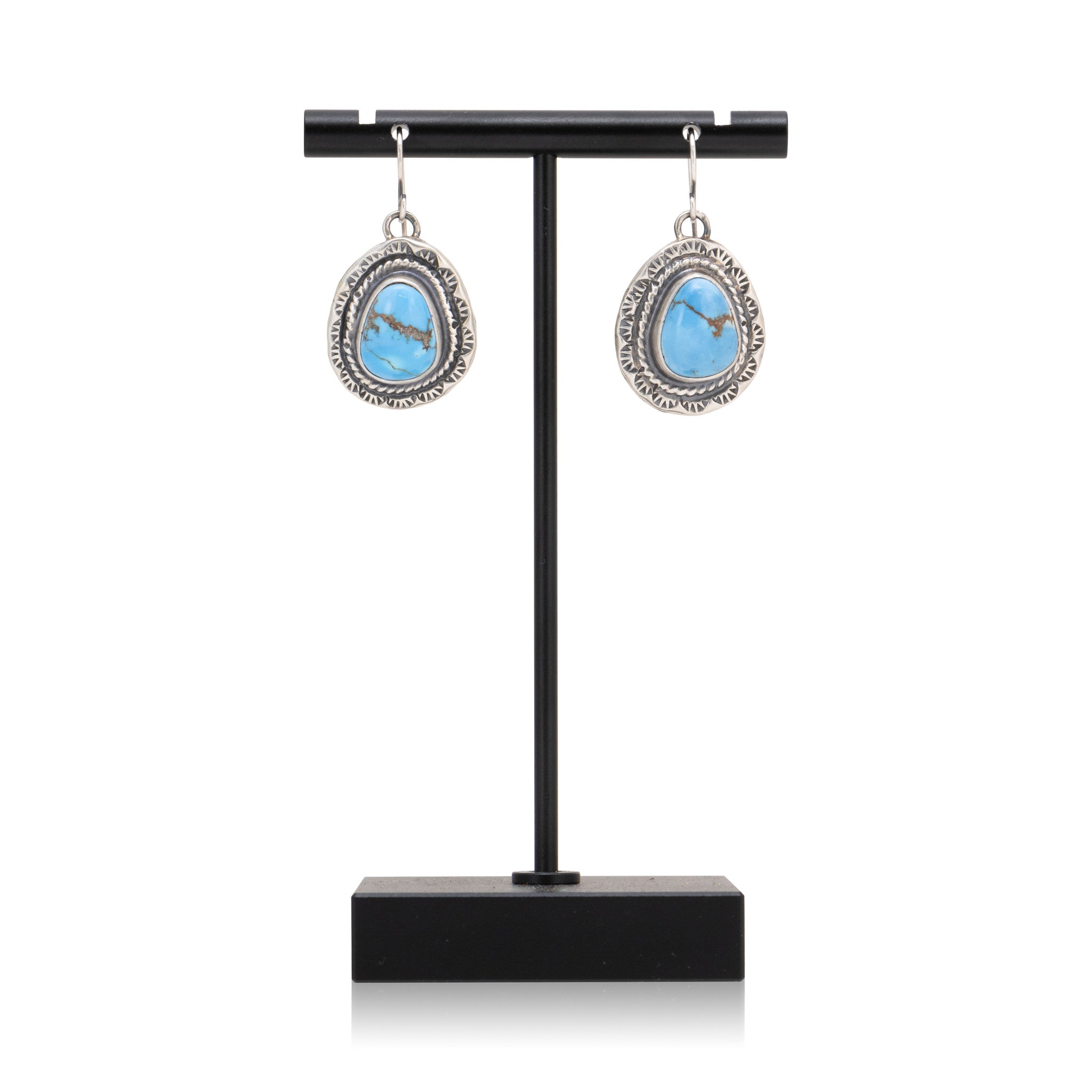 Golden Hill Turquoise Squash Blossom Set