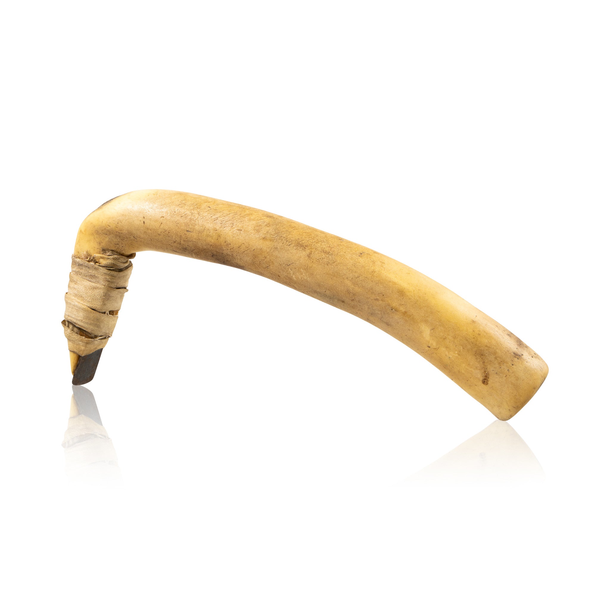 Northern Plains Hide Scraper, Native, Stone and Tools, Bone