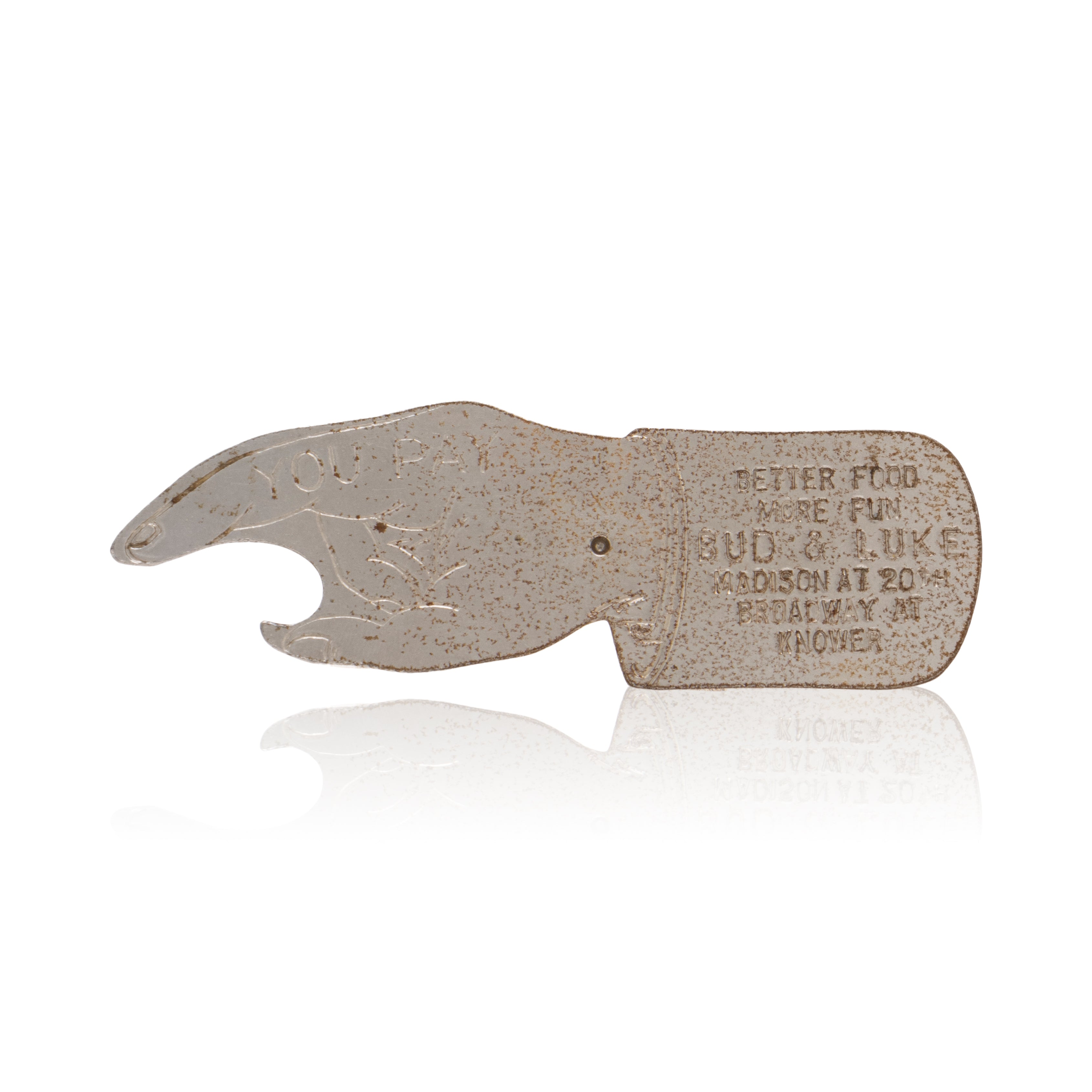 "Spin to See Who Pays" Advertisement Bottle Openers