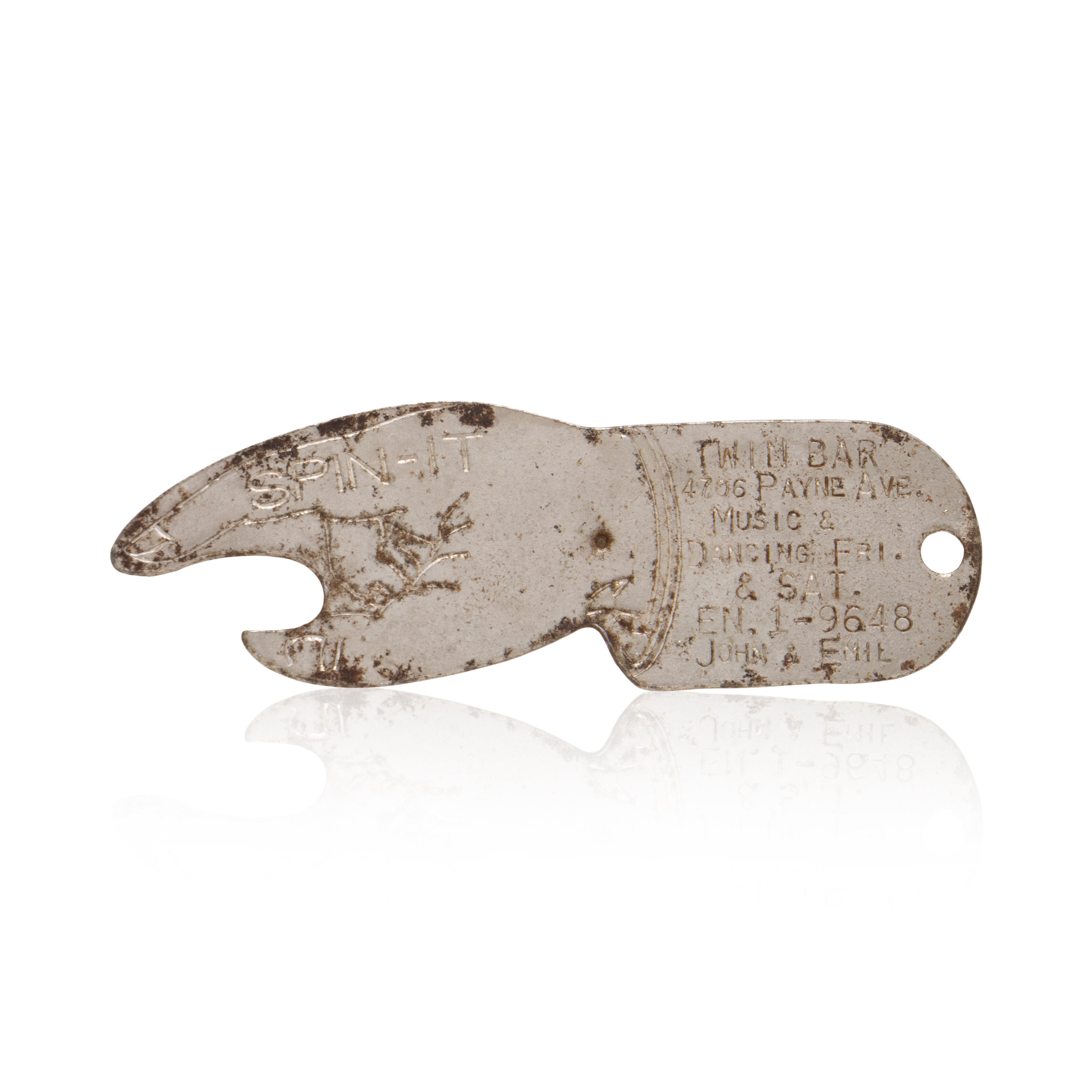 "Spin to See Who Pays" Advertisement Bottle Openers