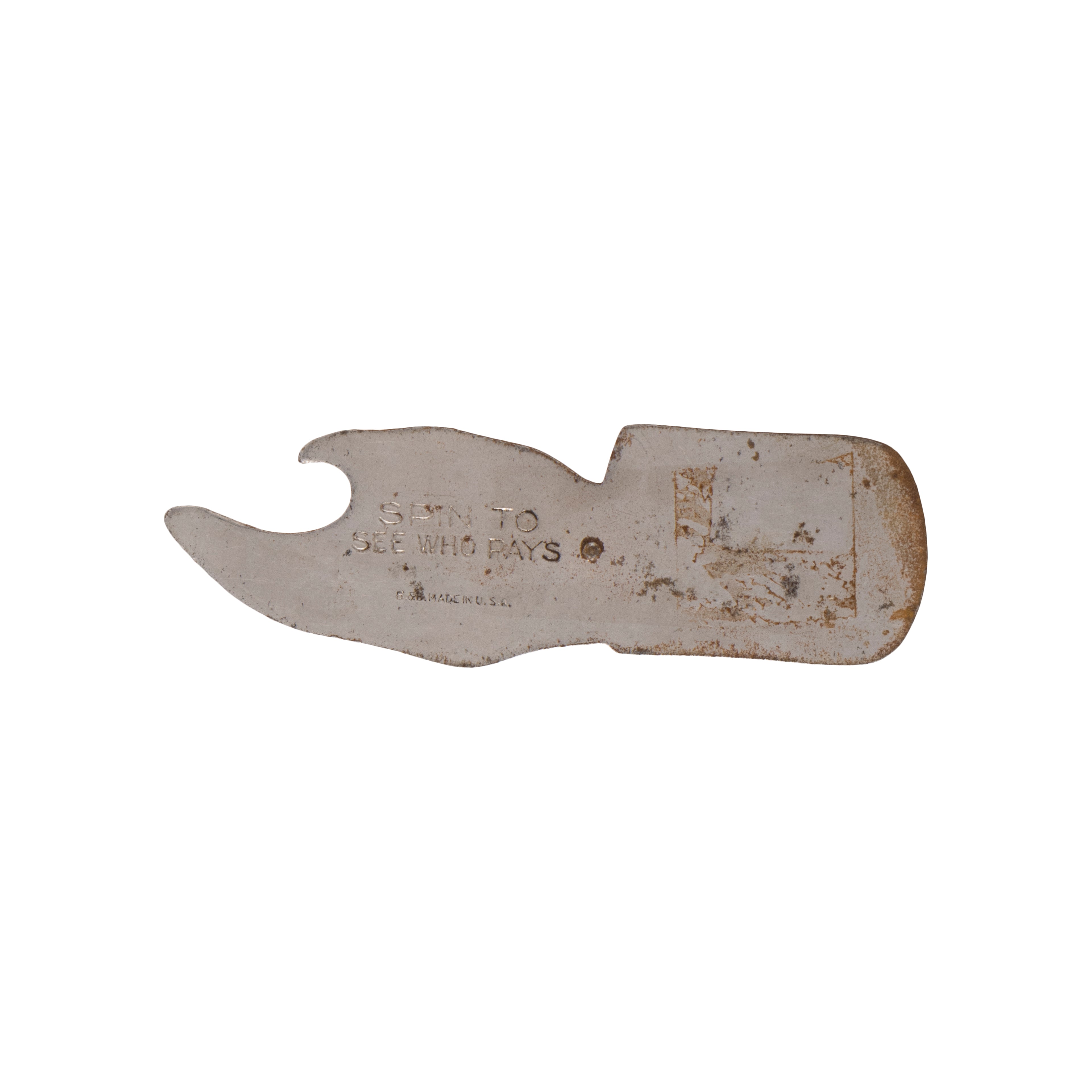 "Spin to See Who Pays" Advertisement Bottle Openers