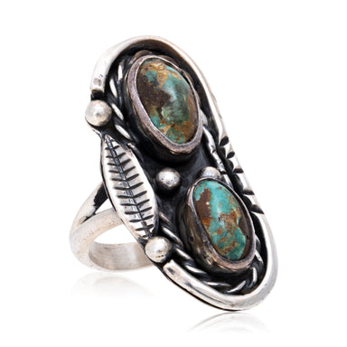 Turquoise and Sterling Ring, Jewelry, Ring, Native