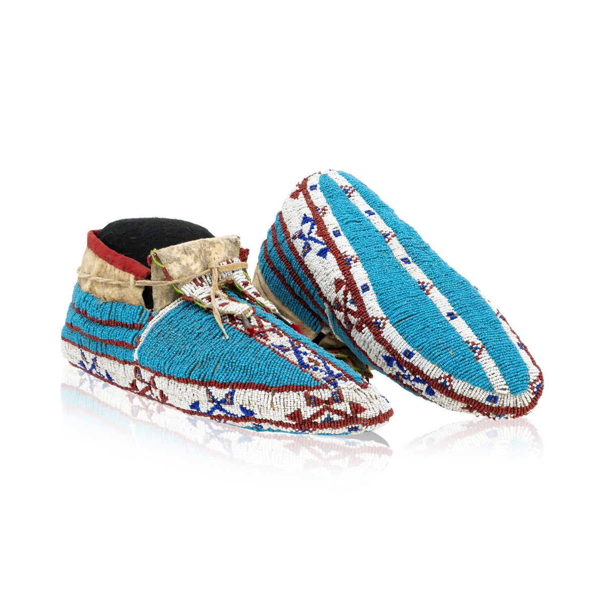 Sioux Fully Beaded Moccasins