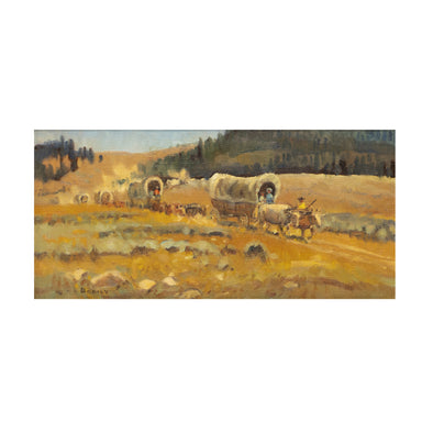 Wagon Train by Sheryl Bodily, Fine Art, Painting, Western