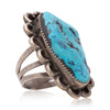 Single Stone Turquoise Ring, Jewelry, Ring, Native