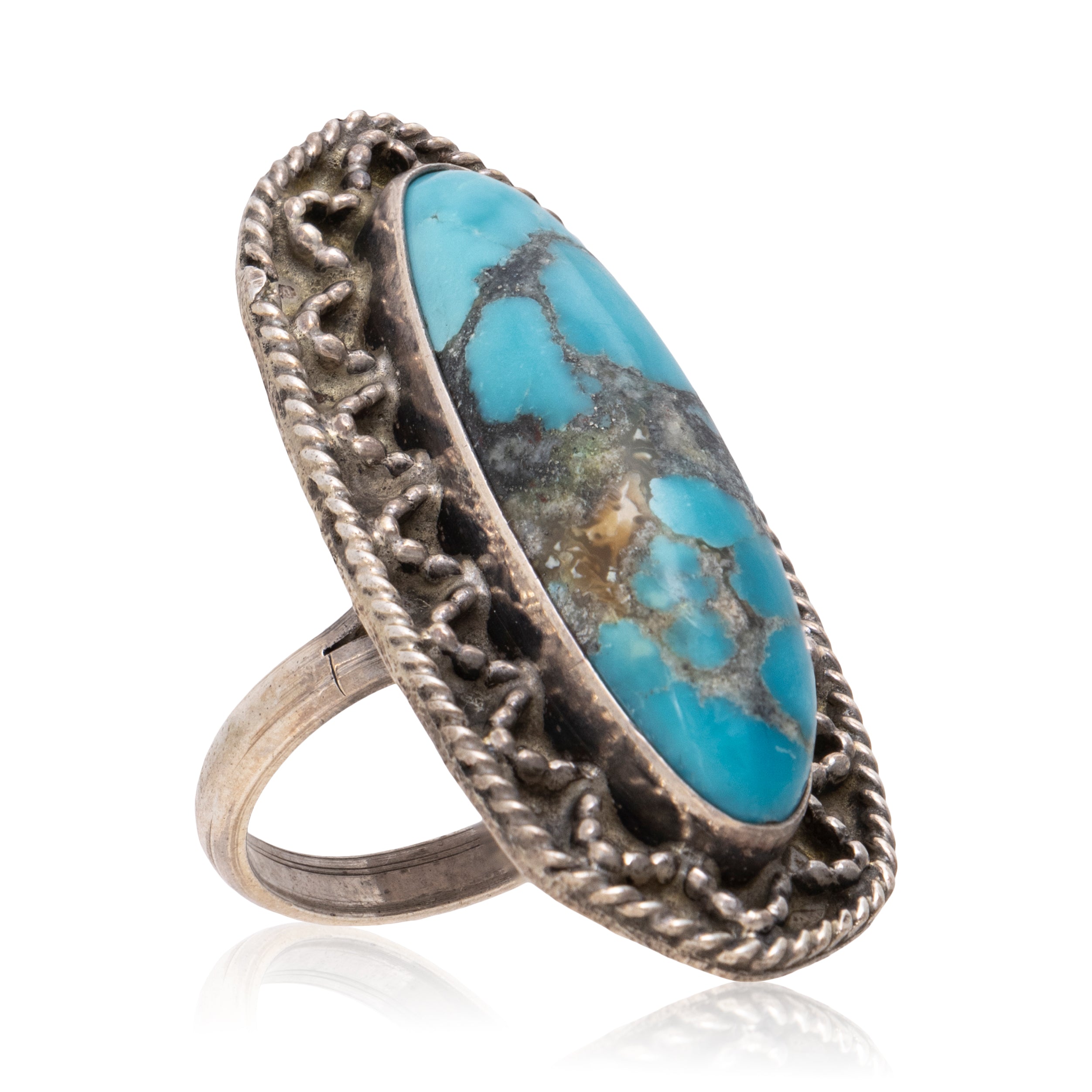Single Stone Turquoise Ring, Jewelry, Ring, Native