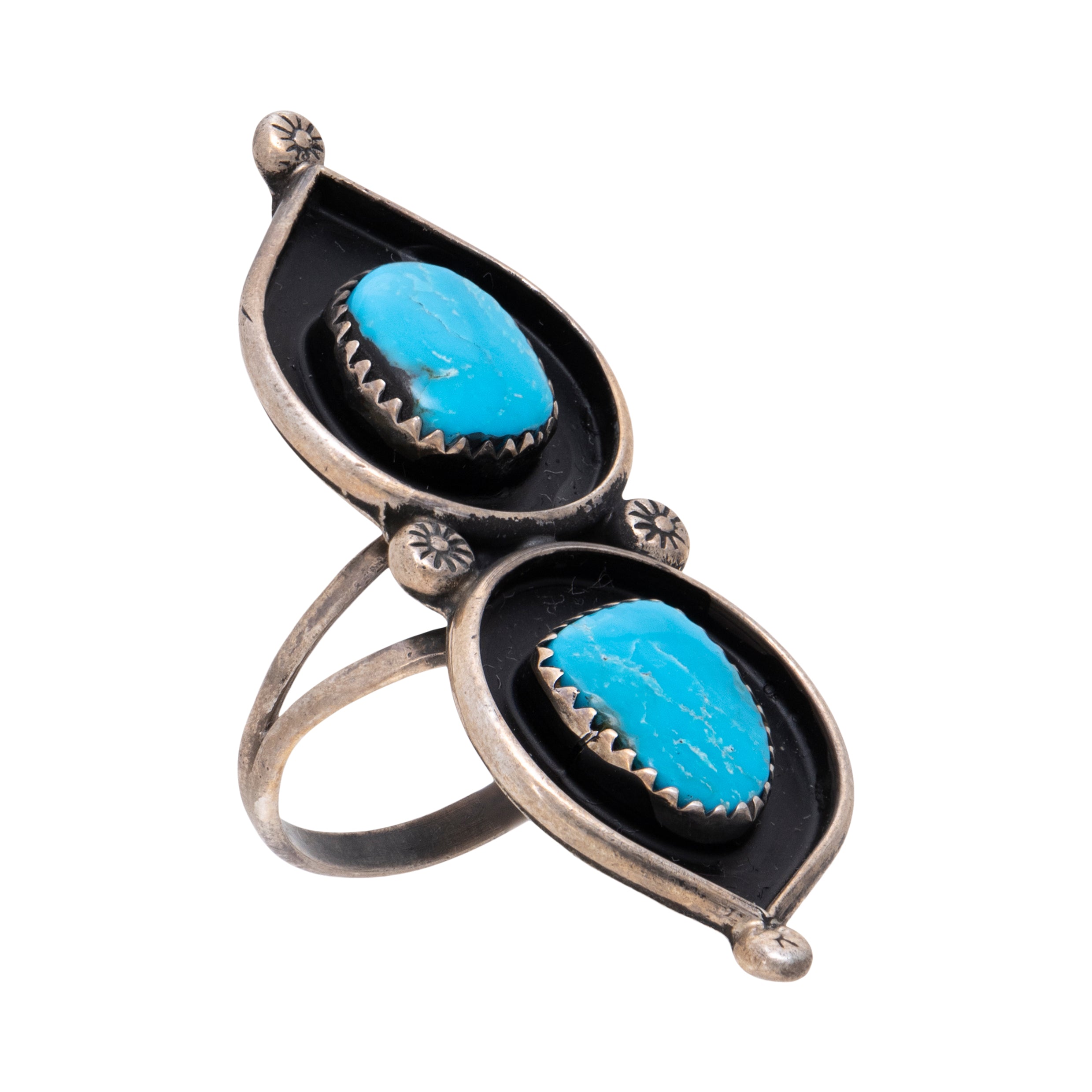Turquoise Shadowbox Ring, Jewelry, Ring, Native