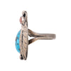 Turquoise and Coral Ring