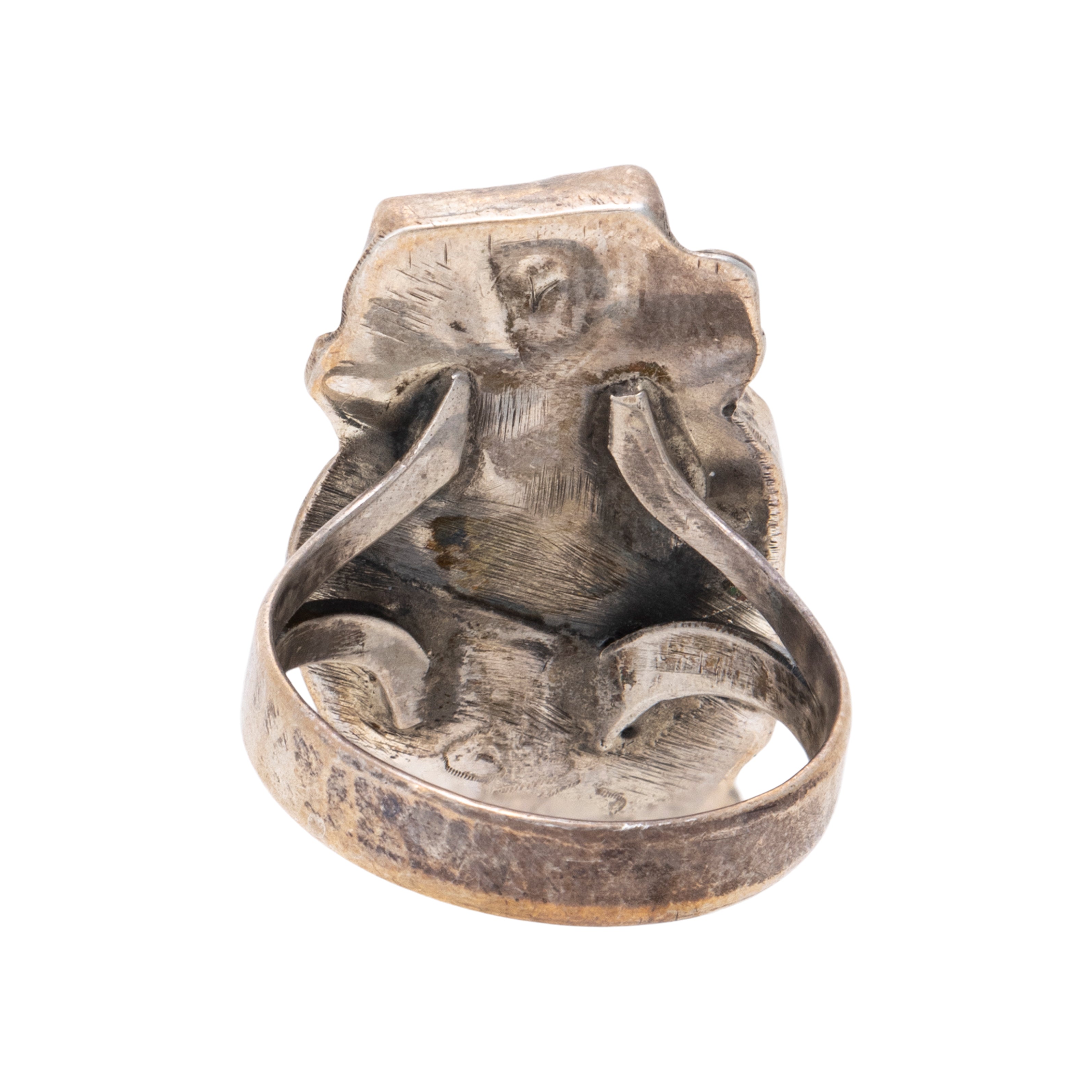 Navajo Coral and Sterling Ring
