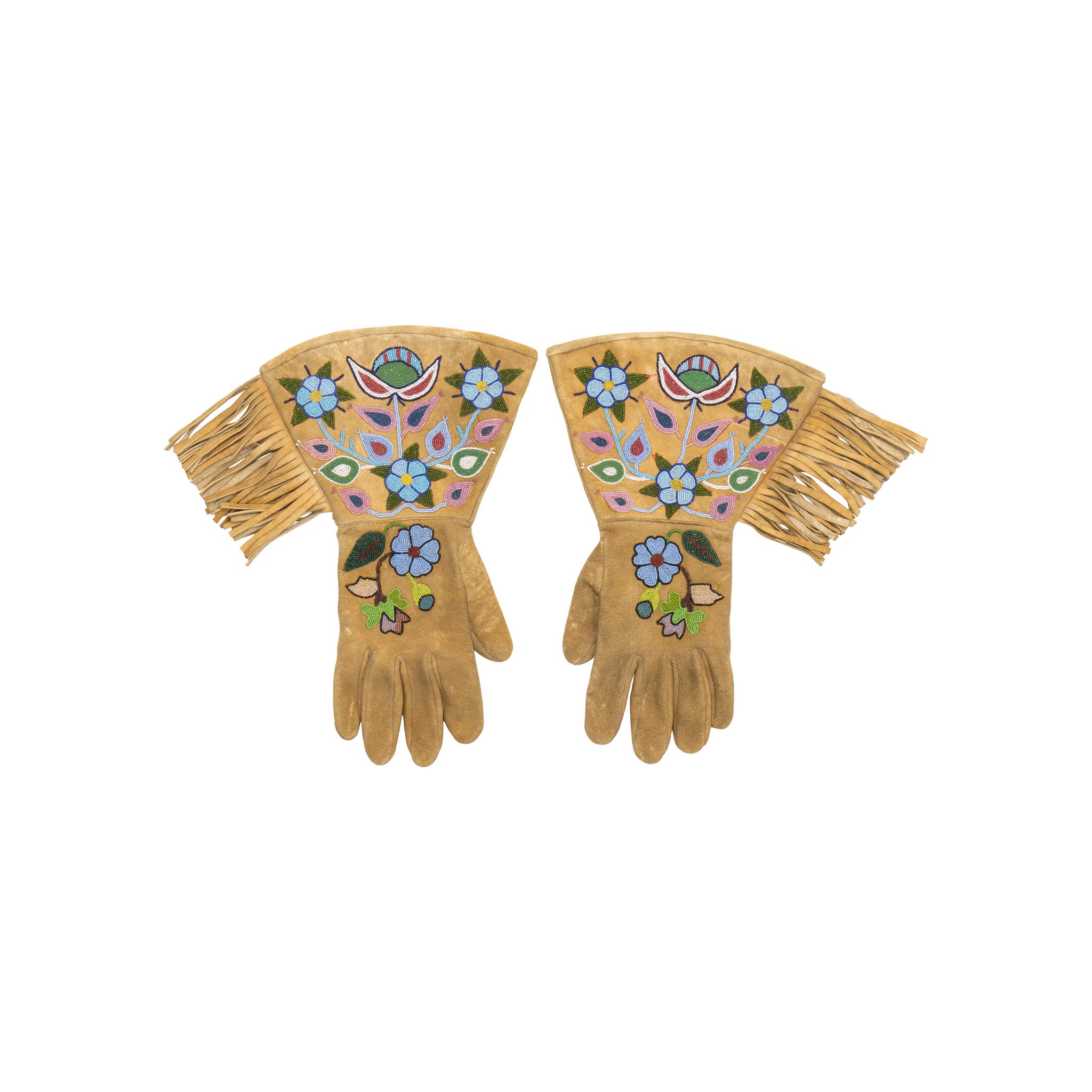 Nez Perce Gauntlets, Native, Garment, Gauntlets