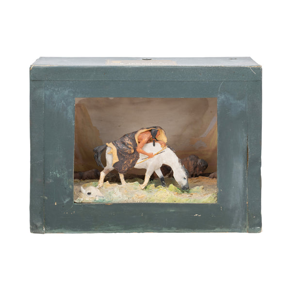 "Hunting Buffalo - Apache" WPA Vignette, Furnishings, Decor, Other