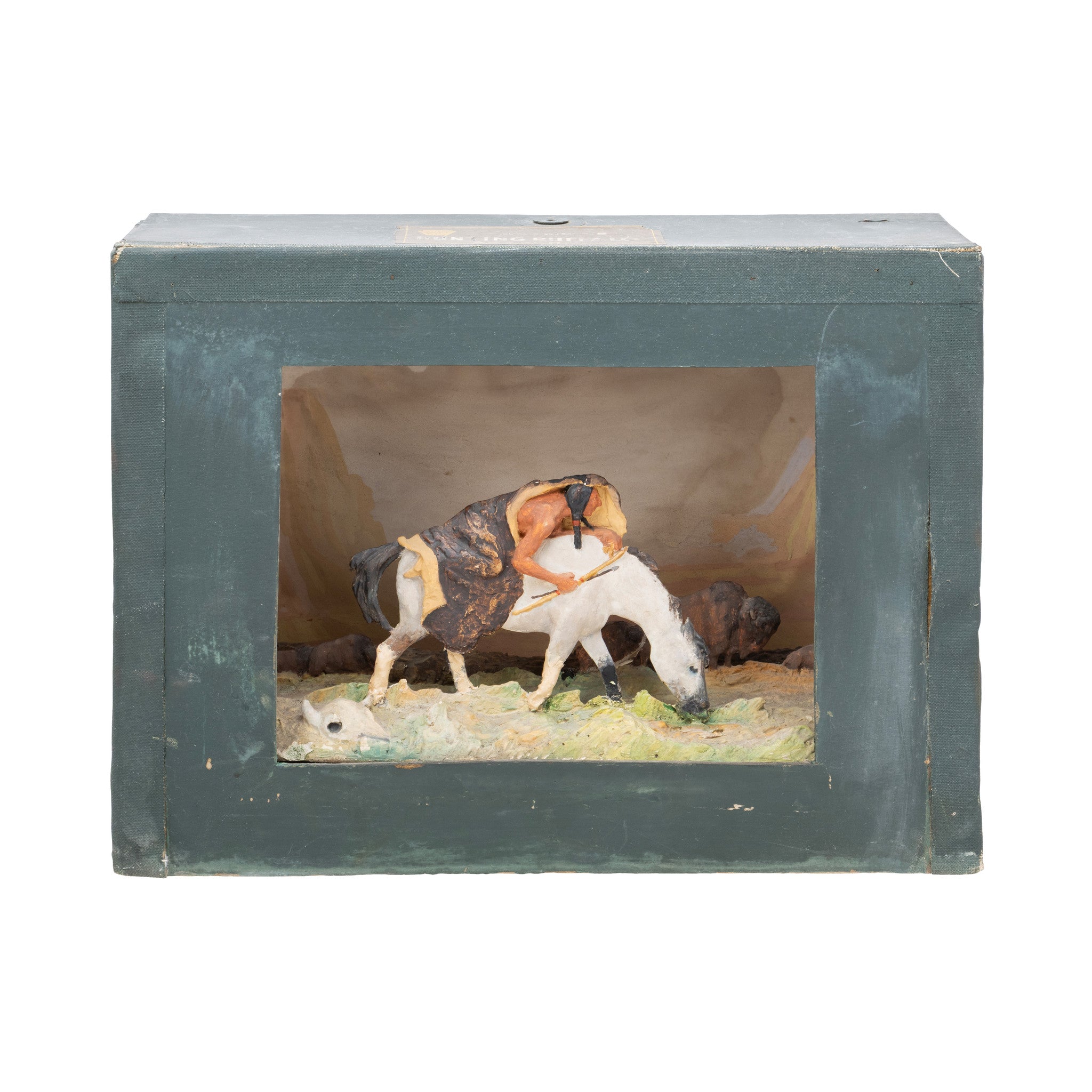 "Hunting Buffalo - Apache" WPA Vignette, Furnishings, Decor, Other