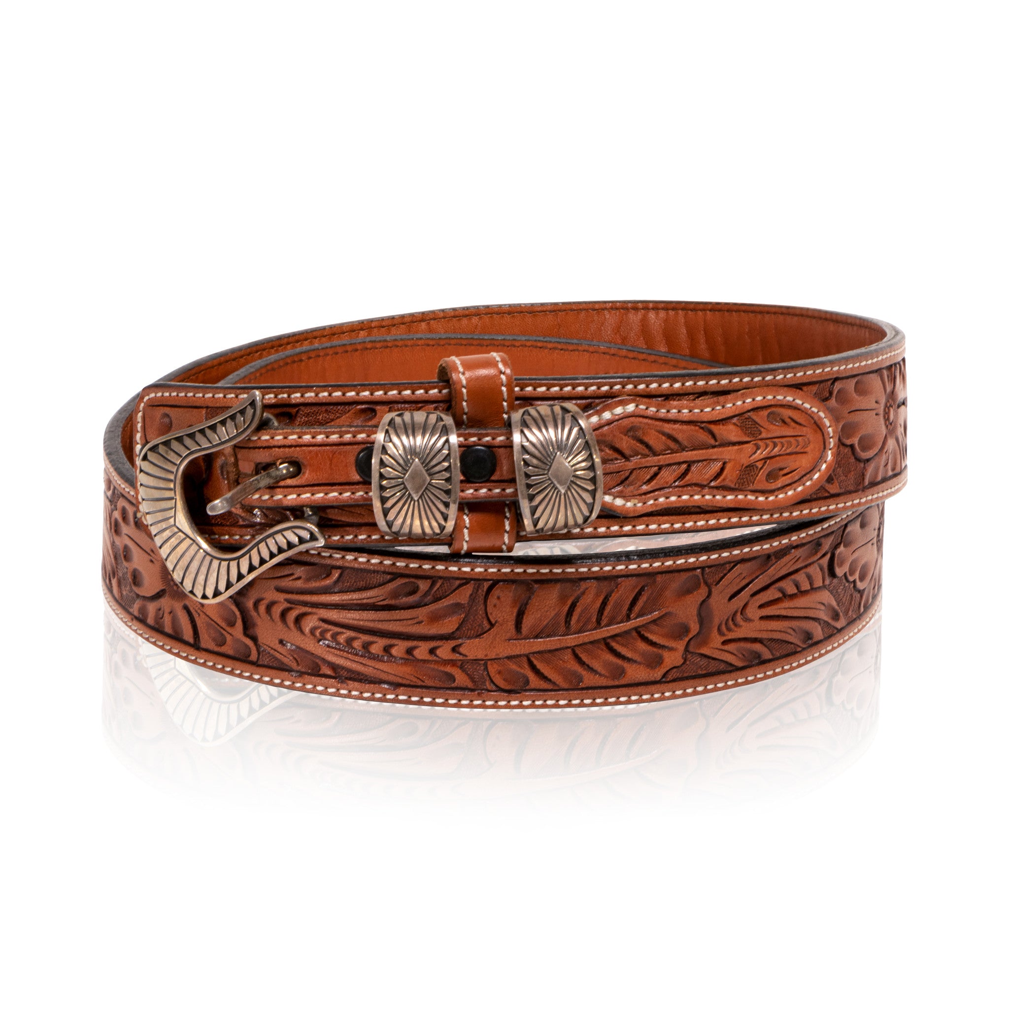 Angela Lee Buckle on Vogt Belt, Western, Garment, Belt