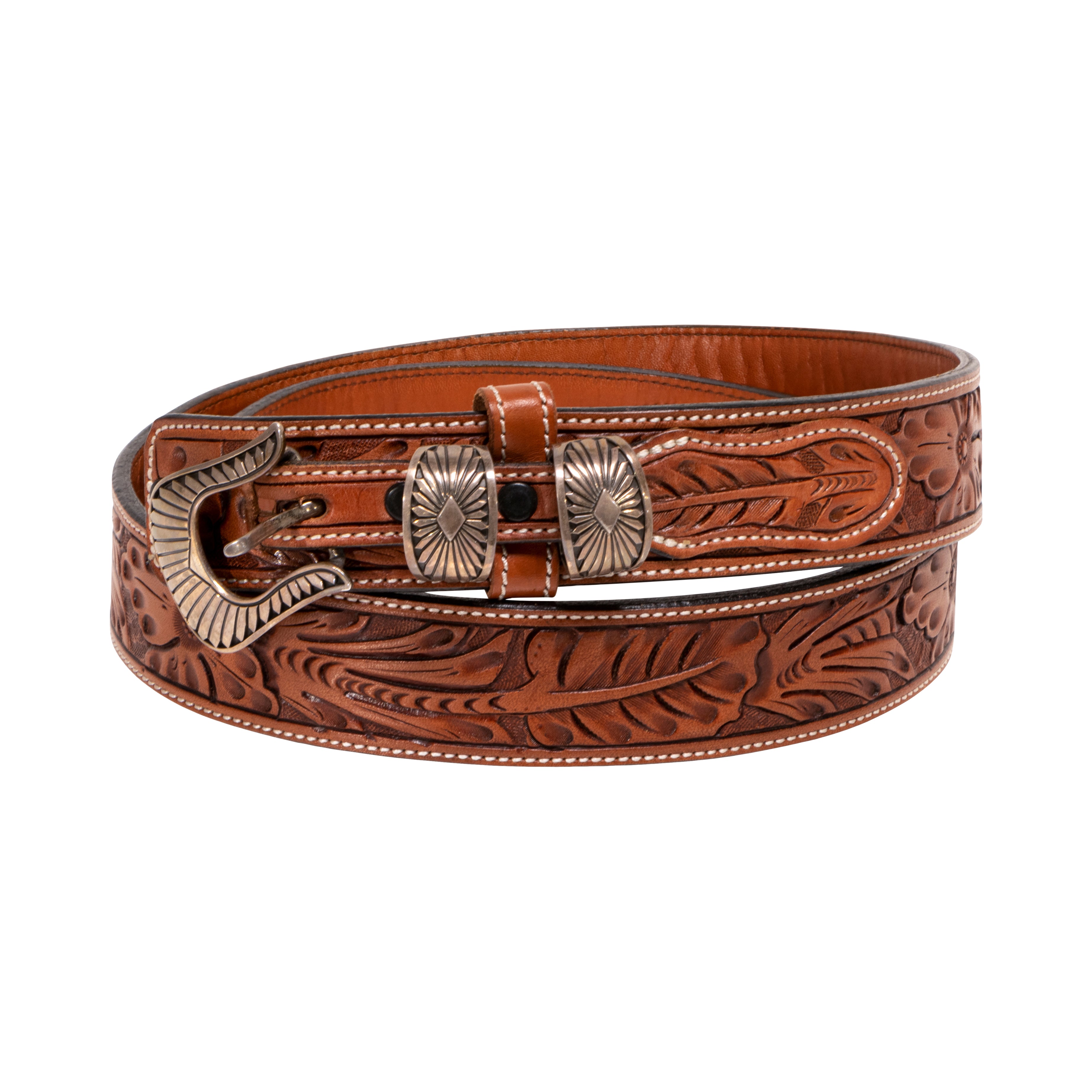 Angela Lee Buckle on Vogt Belt, Western, Garment, Belt