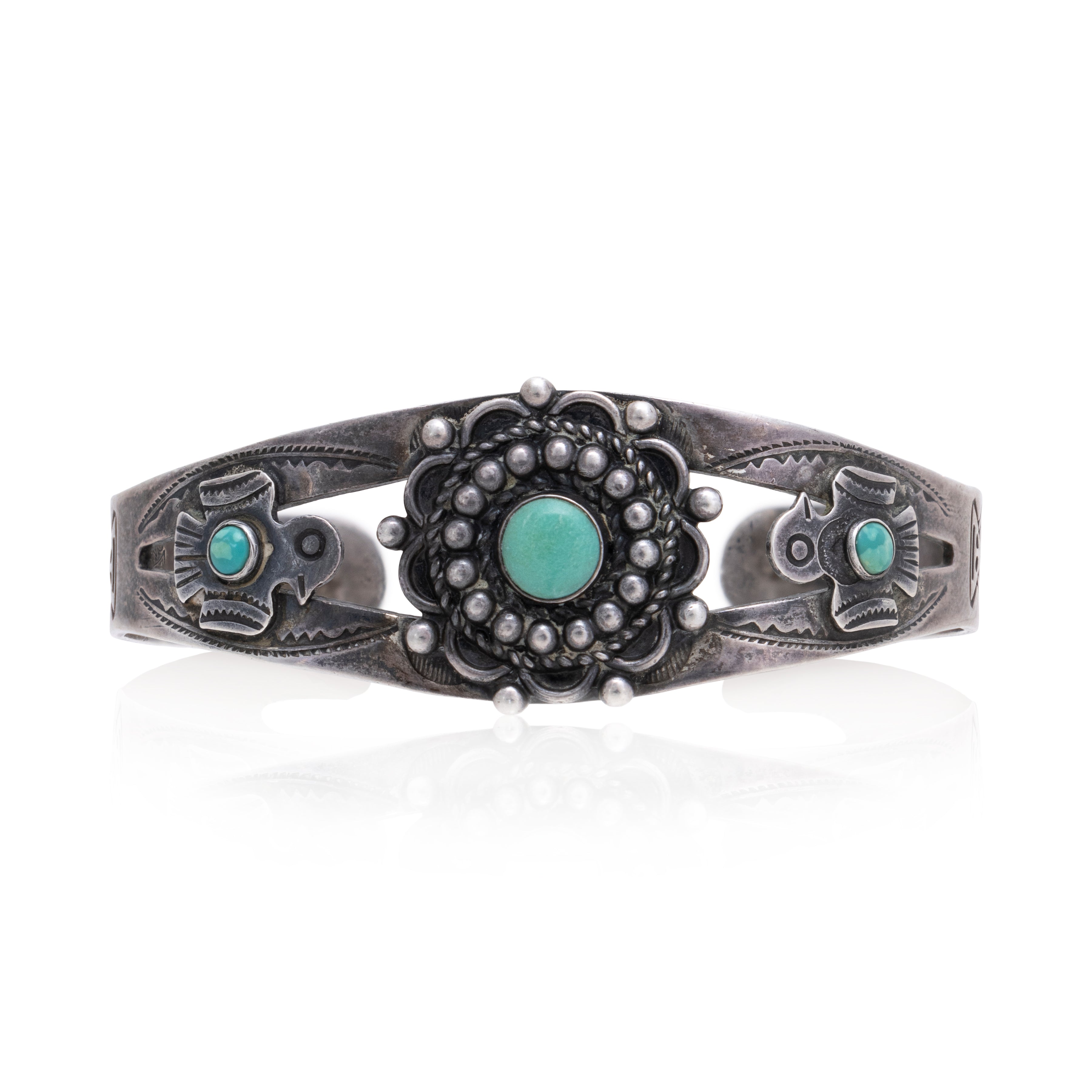 Fred Harvey Turquoise Bracelet, Jewelry, Bracelet, Native