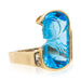 Blue Topaz and Gold Ring, Jewelry, Ring, Estate