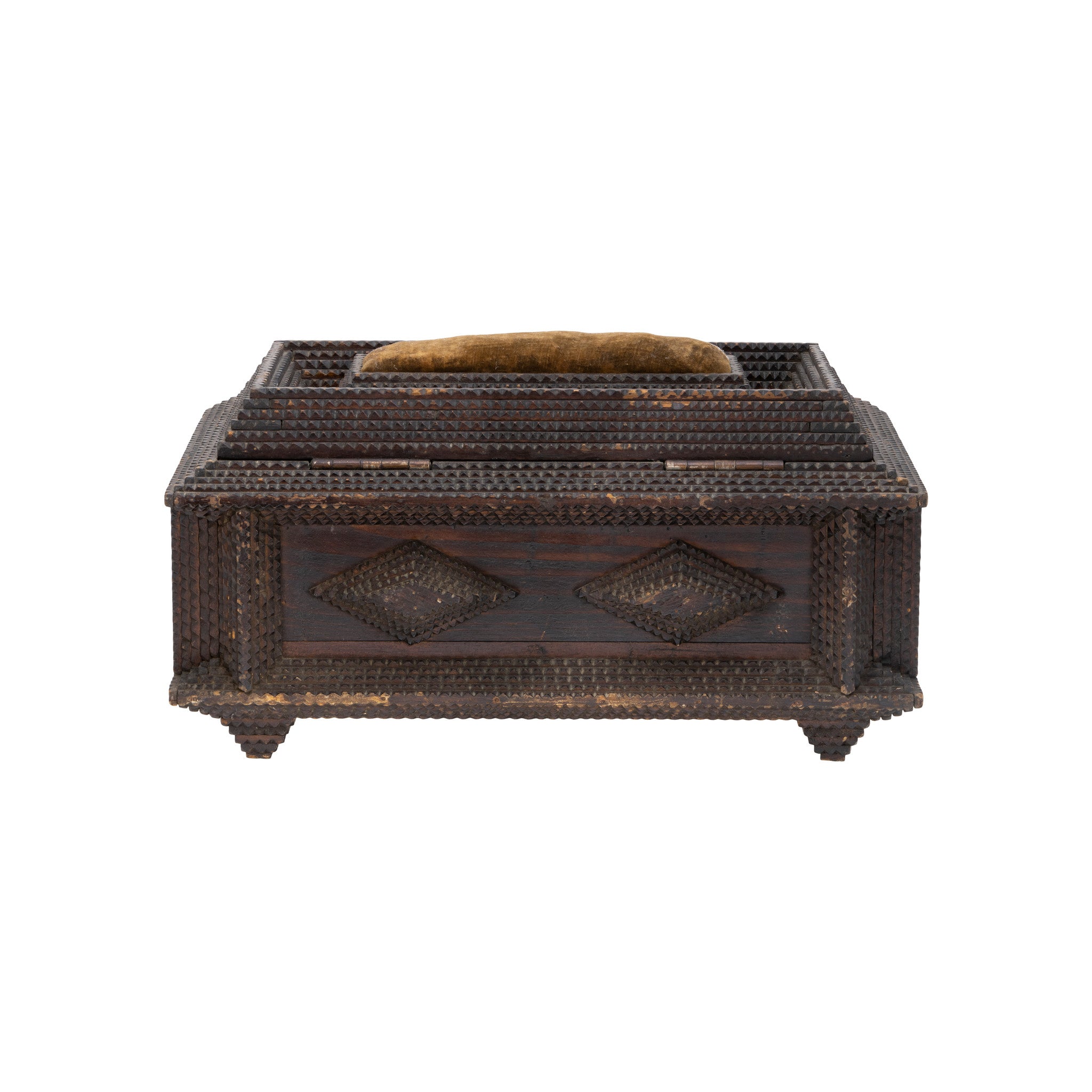 Tramp Art Sewing Box