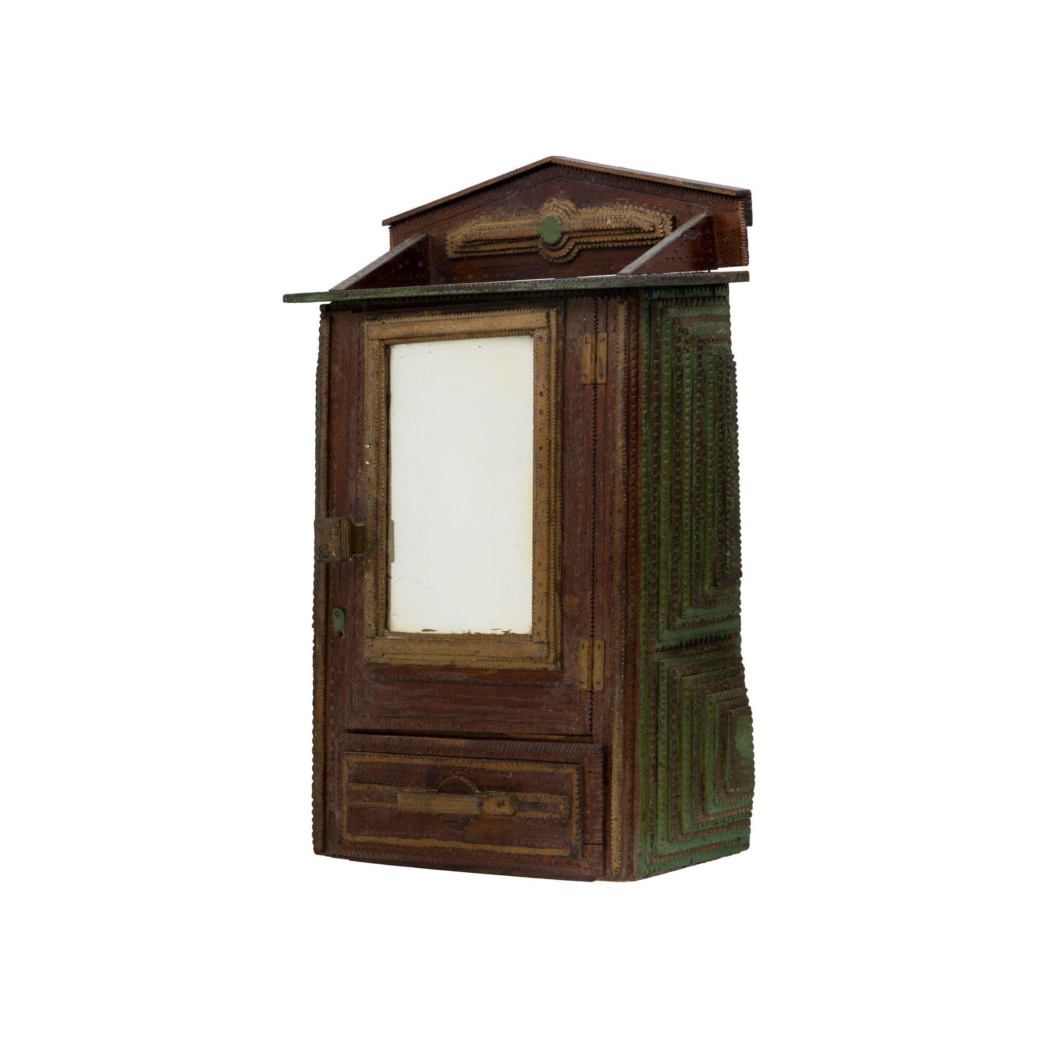 Tramp Art Medicine Cabinet