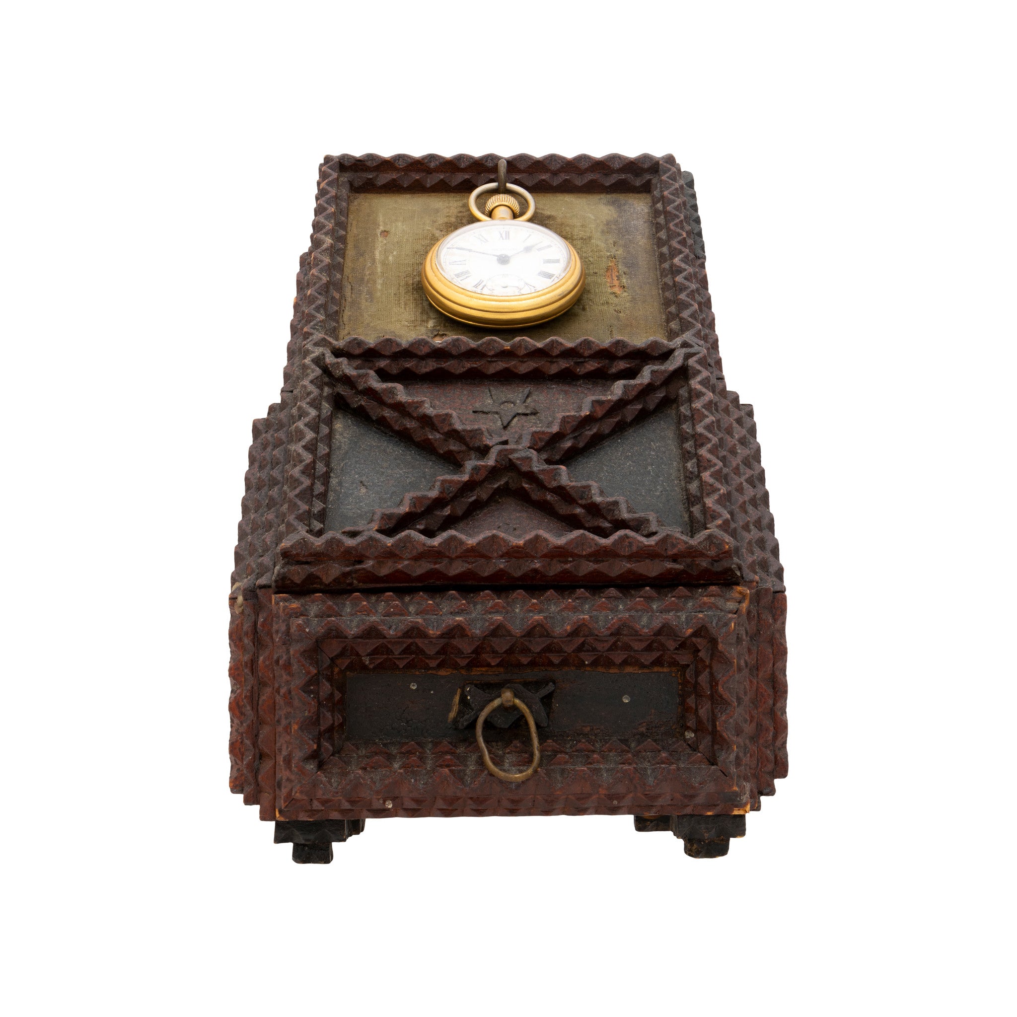 Tramp Art Watch Holder