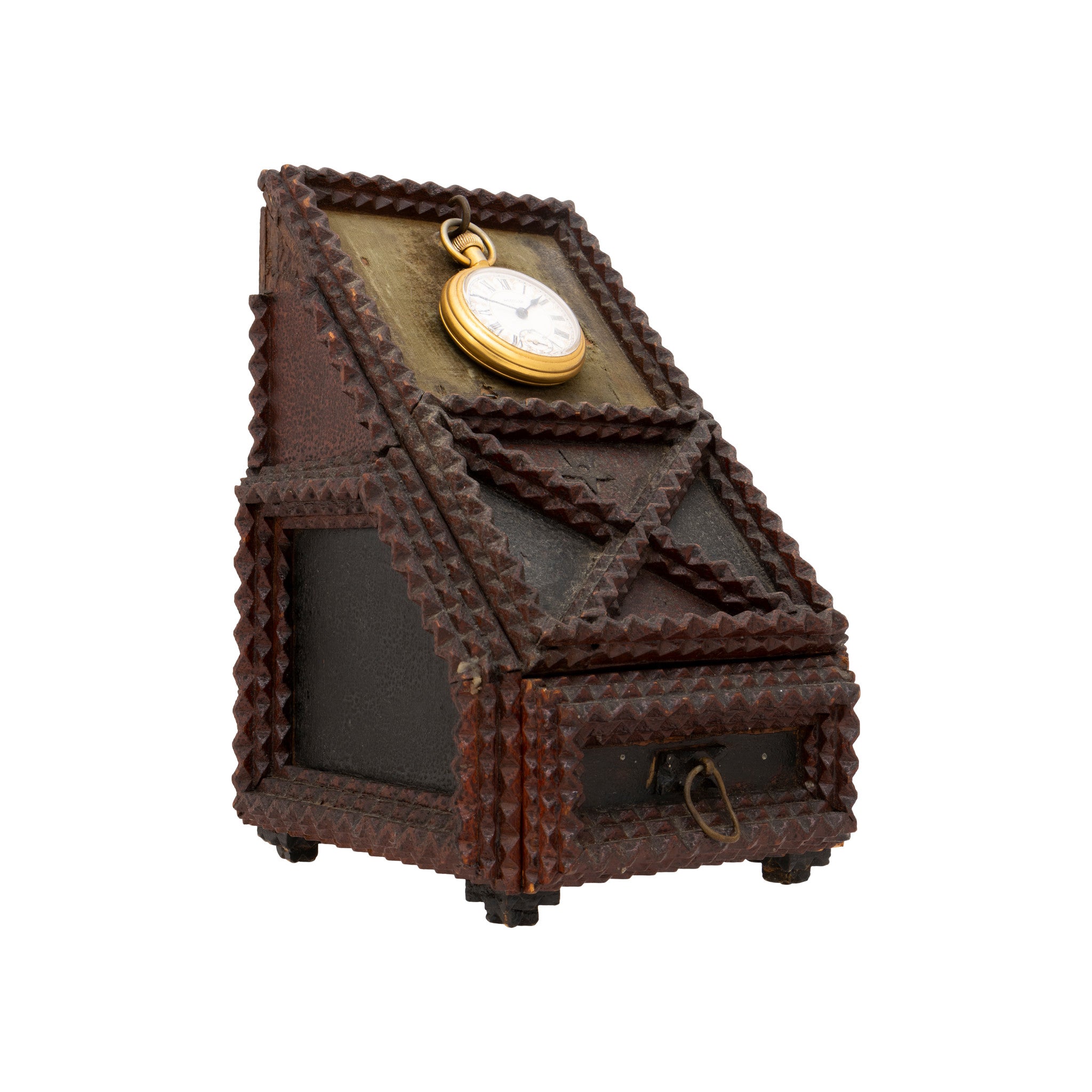 Tramp Art Watch Holder