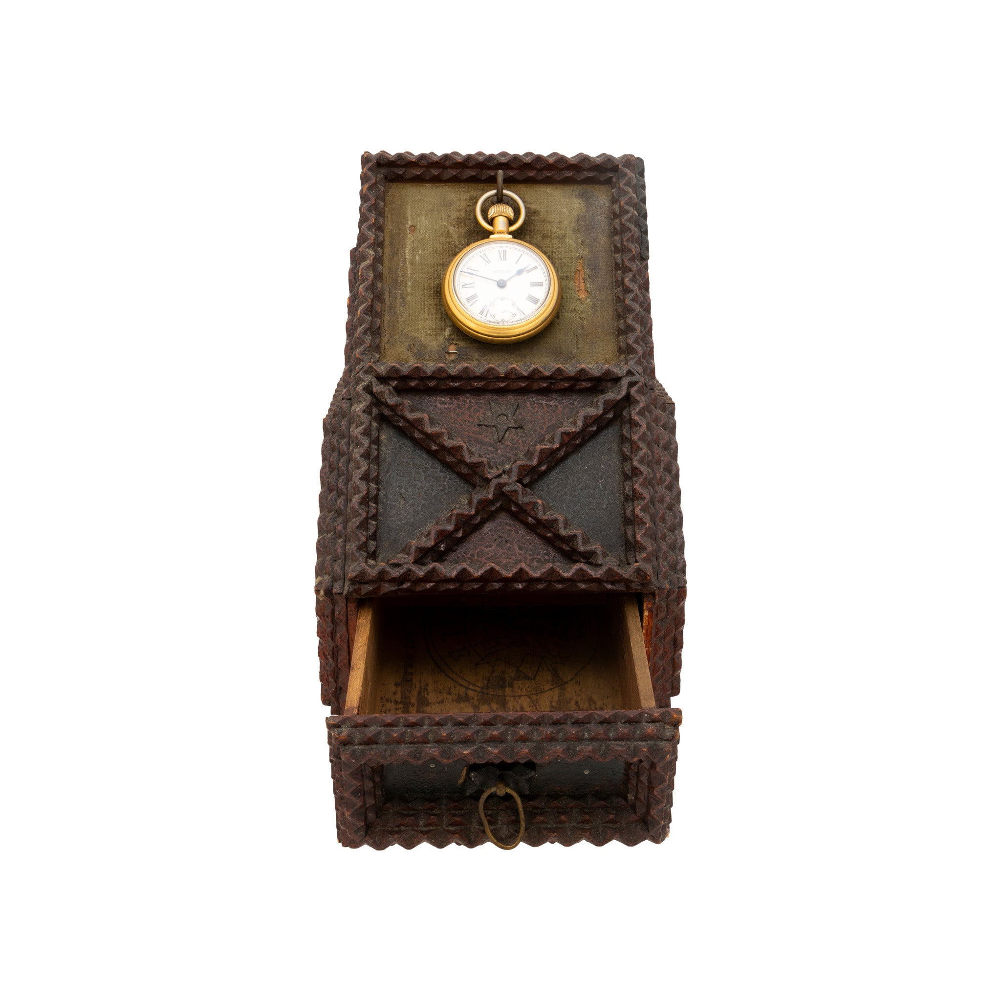 Tramp Art Watch Holder