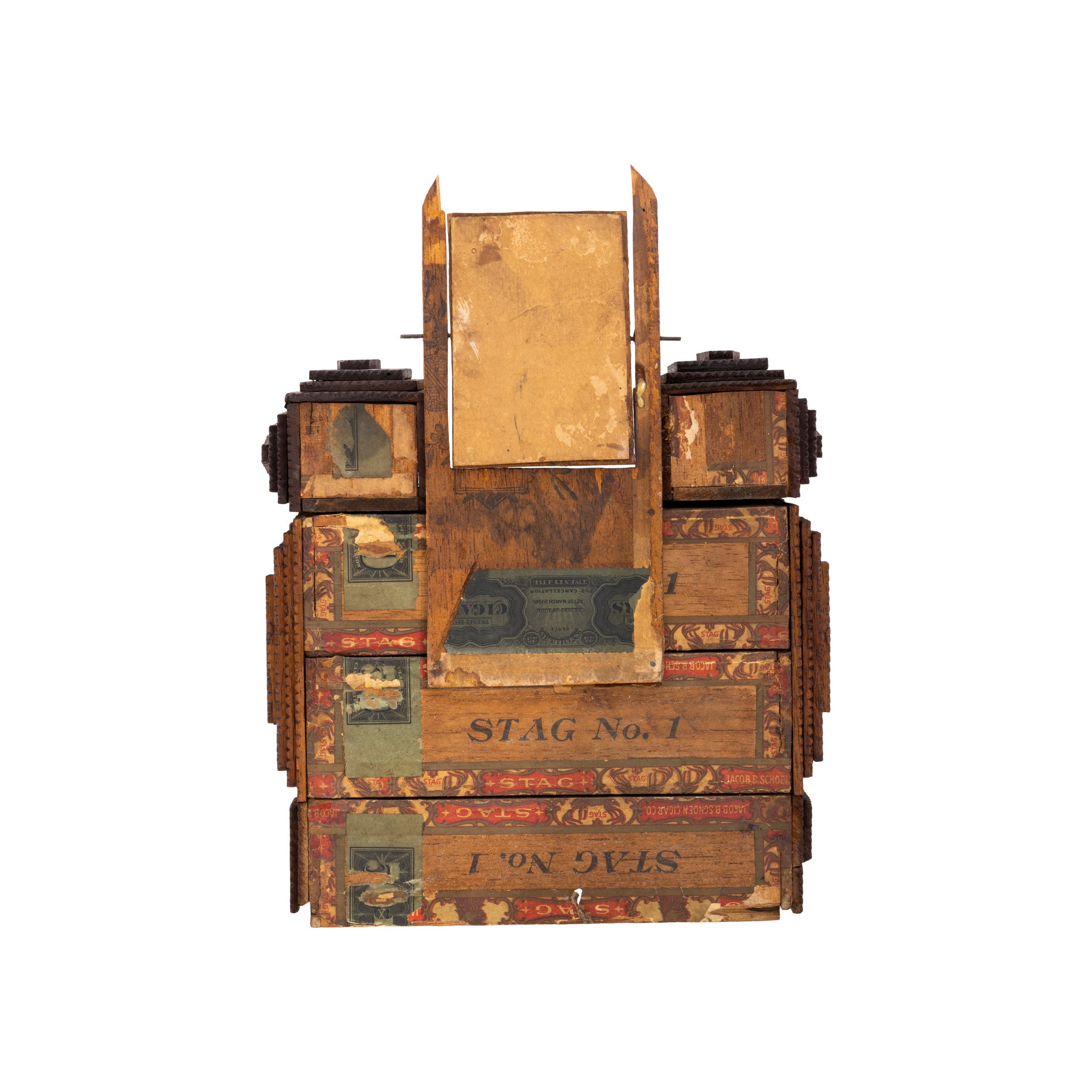 Tramp Art Miniature Dresser