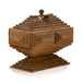 Tramp Art Pedestal Box, Furnishings, Decor, Tramp Art