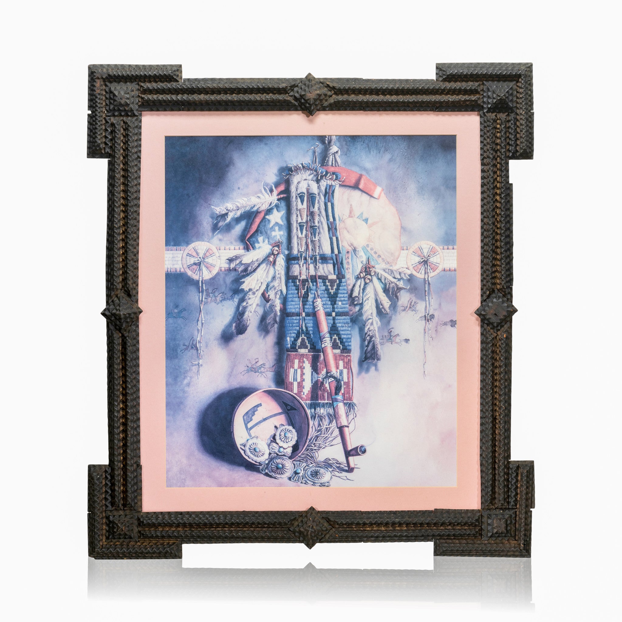 Tramp Art Picture Frame