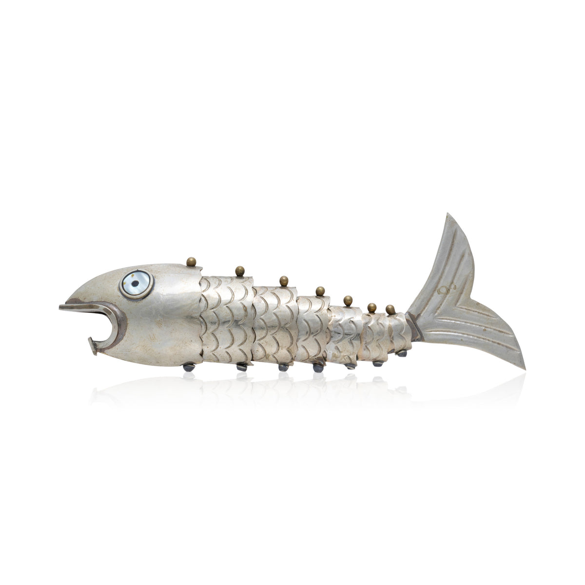 暑っシルバーエンゼルフィッシュ置物 SILVER ANGEL-FISH 暑っ様専用