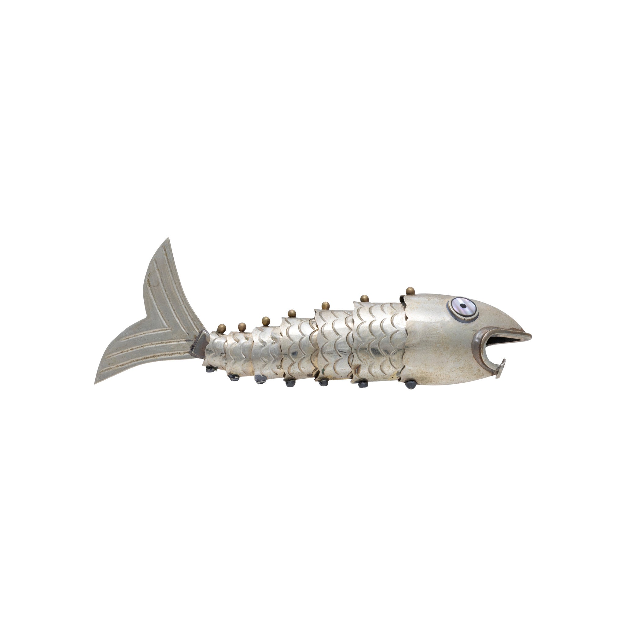 Silver Articulated Fish Bottle Opener