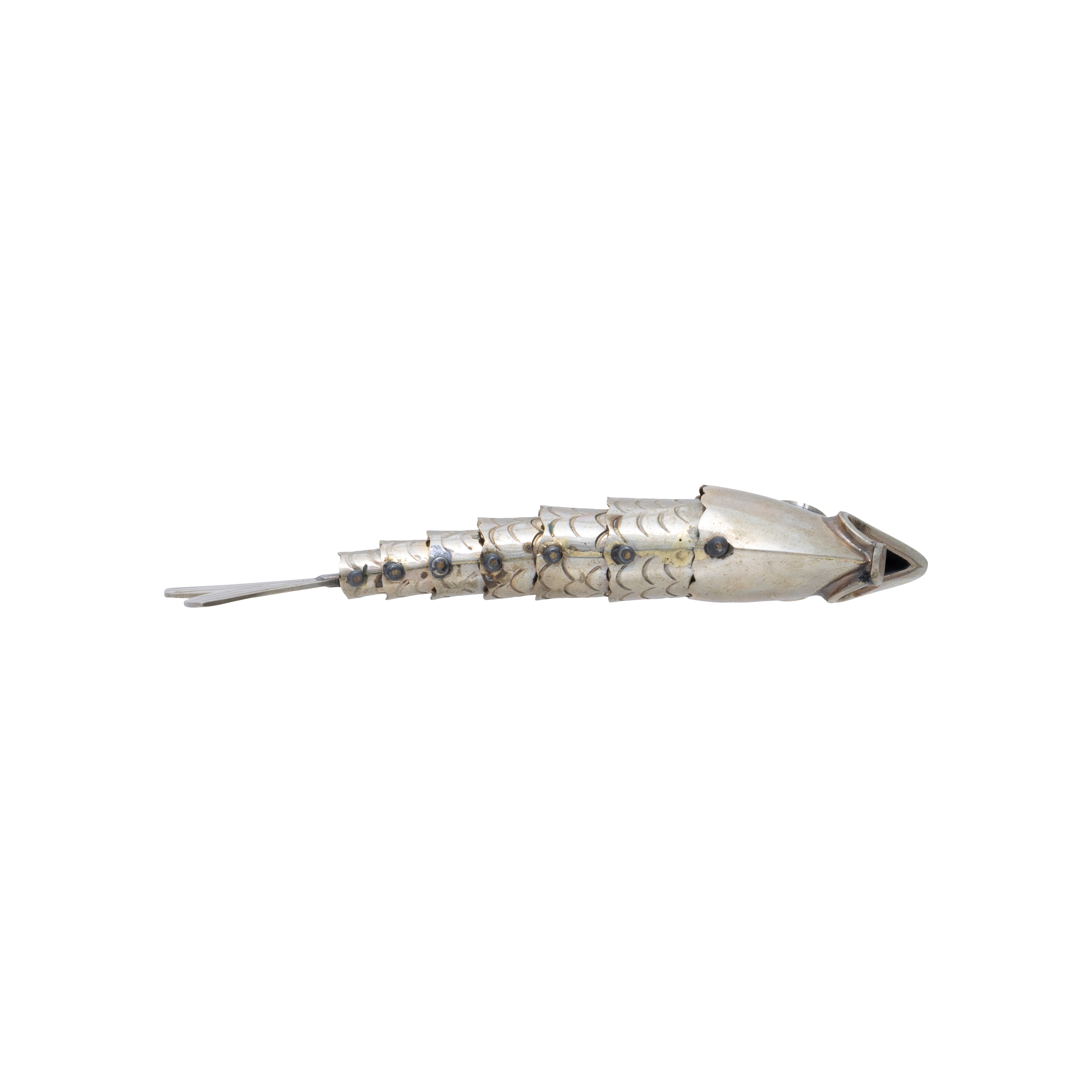 Silver Articulated Fish Bottle Opener