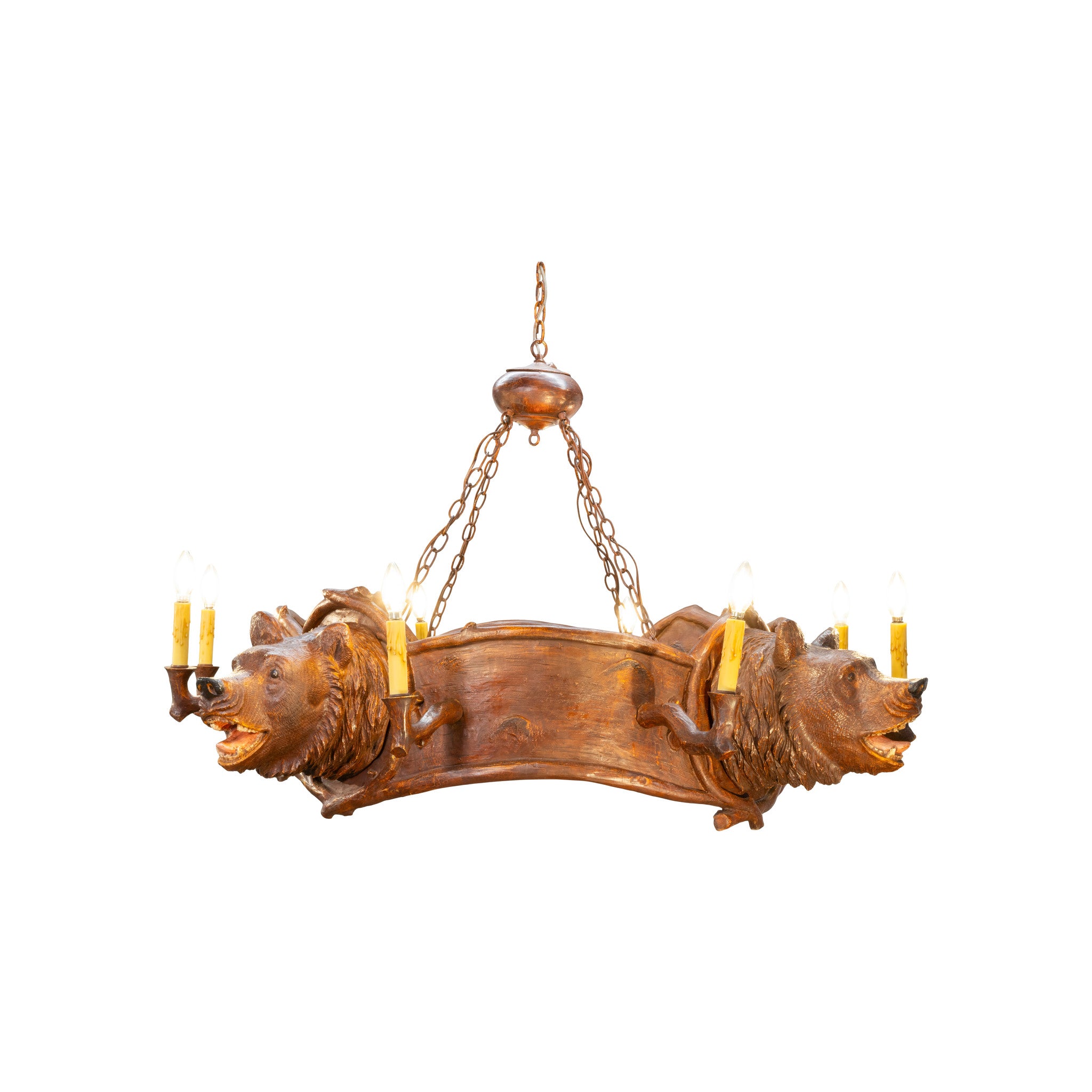 Bear Head Chandelier