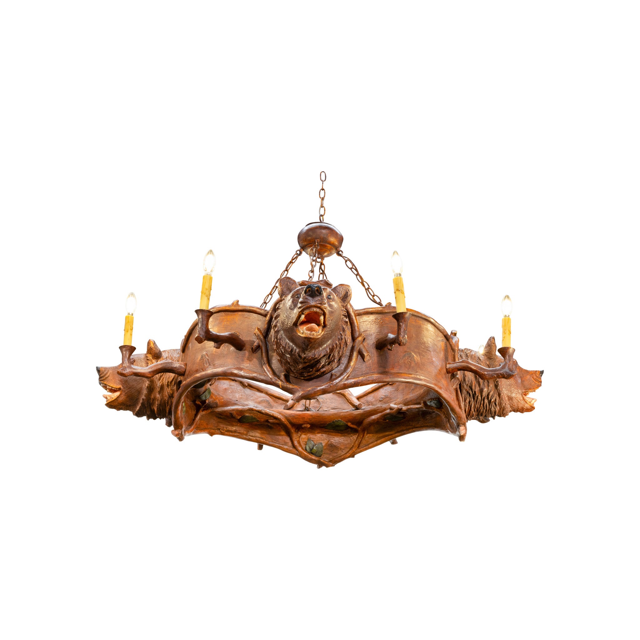 Bear Head Chandelier