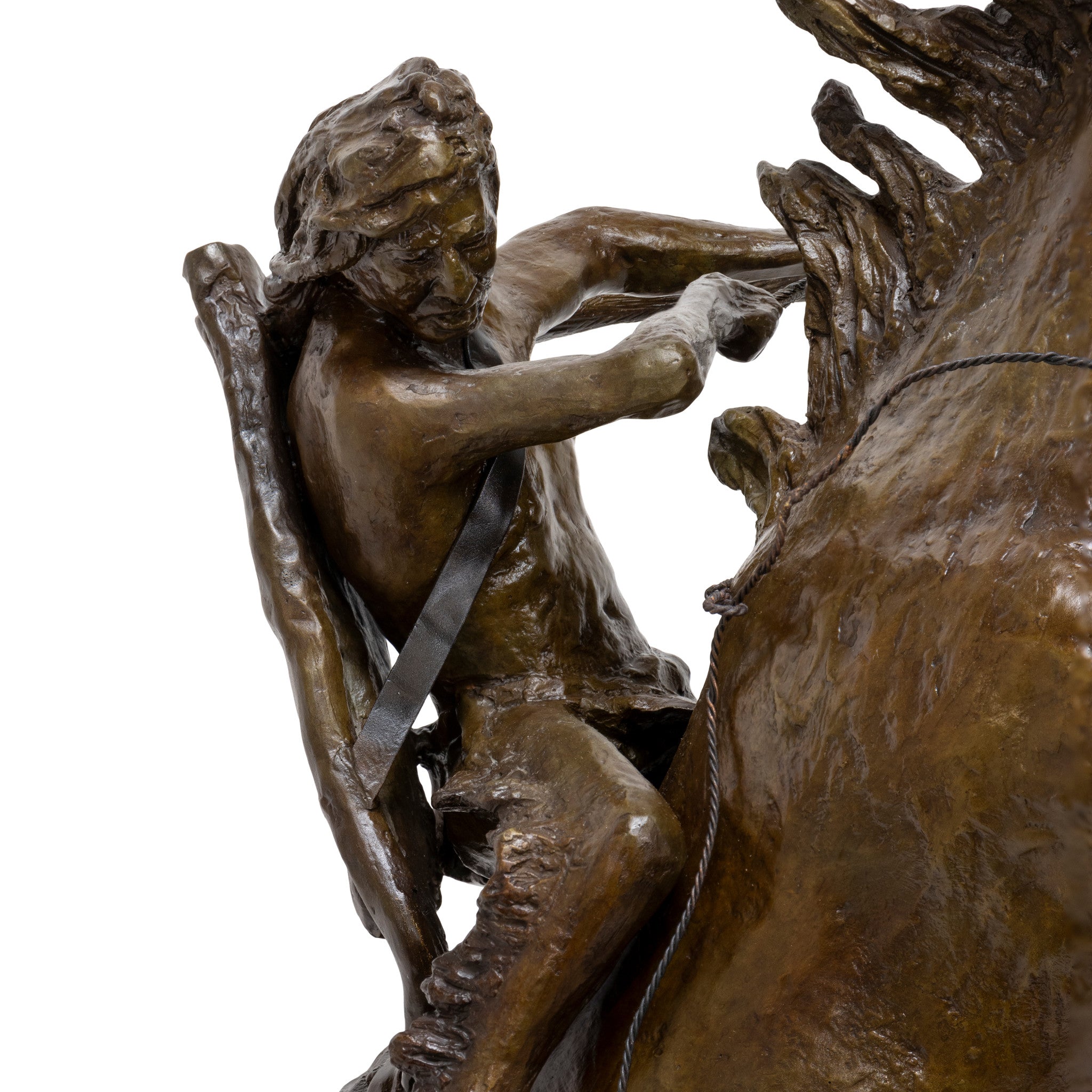 "Calf in the Way" Bronze by Robert Scriver