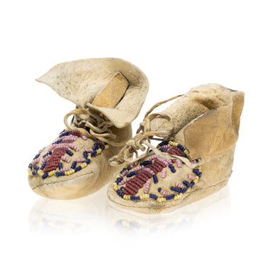 Southern Plains Infant Moccasins, Native, Garment, Moccasins