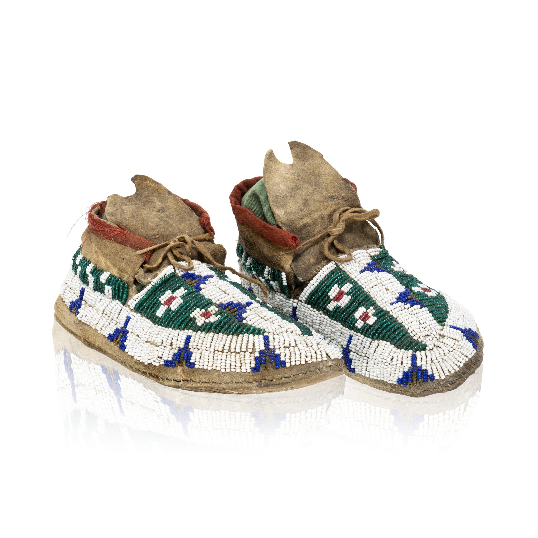 Lakota Sioux Child's Moccasins, Native, Garment, Moccasins