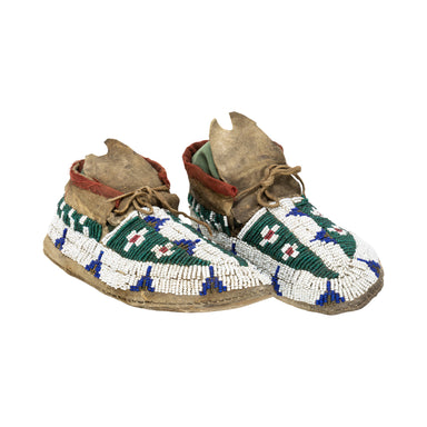 Lakota Sioux Child's Moccasins, Native, Garment, Moccasins