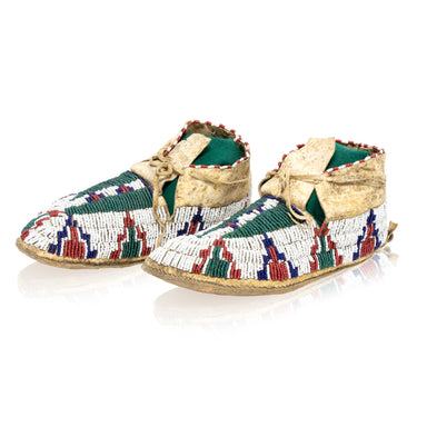 Lakota Sioux Child's Moccasins, Native, Garment, Moccasins