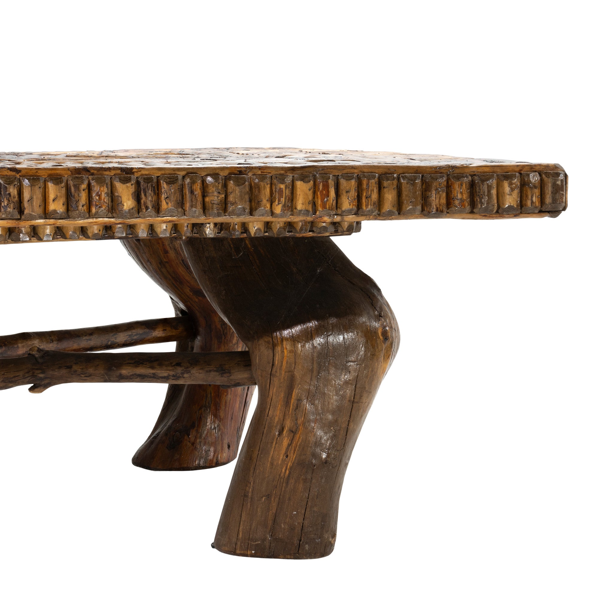 Cisco's Adirondack Twig Work Coffee Table