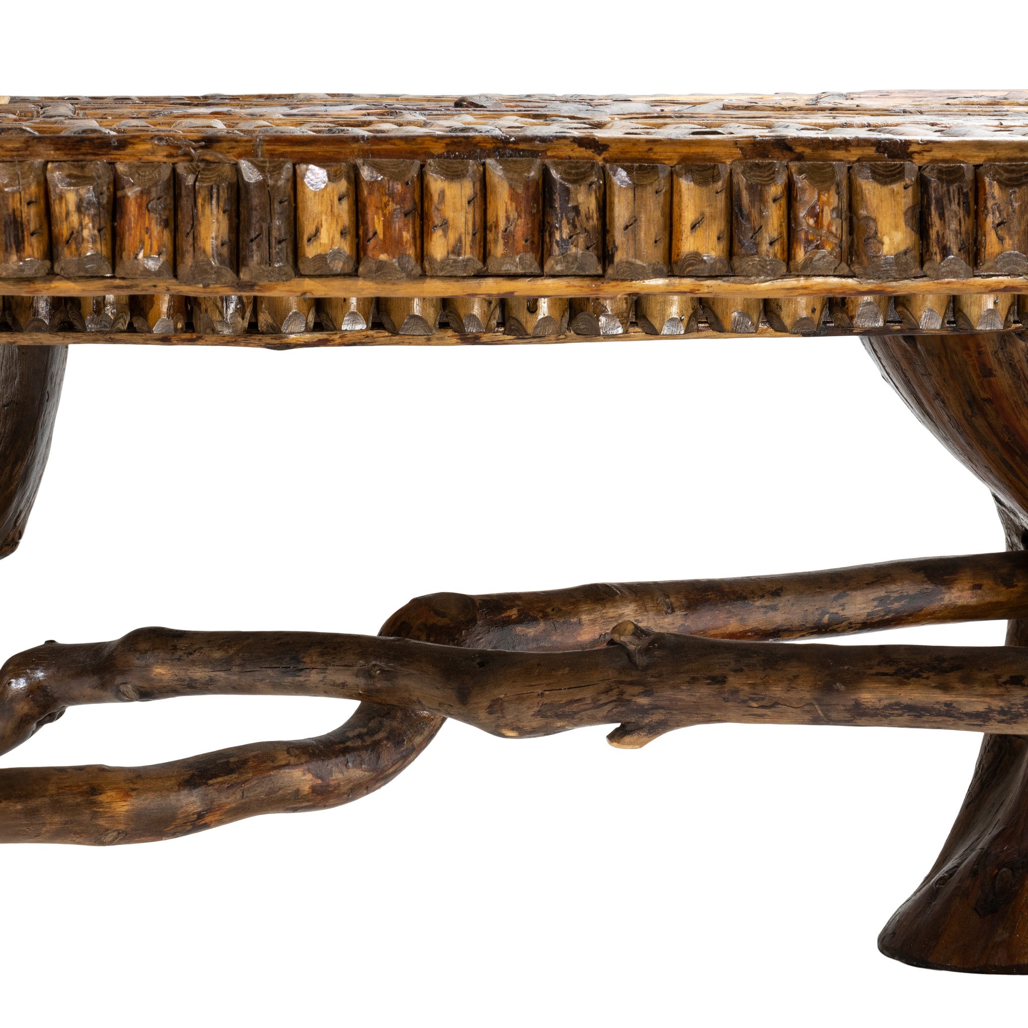 Cisco's Adirondack Twig Work Coffee Table