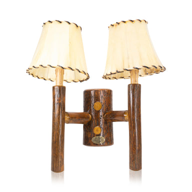 Old Hickory Rocky Mountain Double Sconce, Furnishings, Lighting, Wall Sconce