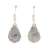 Navajo White Buffalo Turquoise Earrings